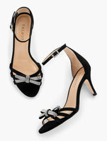 Erica Ankle Strap Sandals - Suede