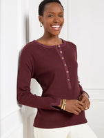 Ribbed Henley Tee