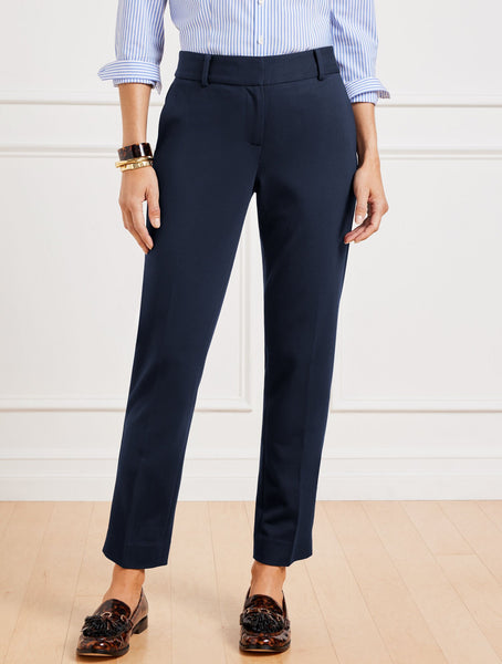Hampshire Straight Ankle Pants - Ponte
