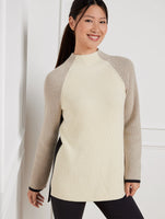 Coolmax® Mockneck Sweater - Colorblock