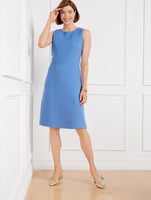 Double Face Wool Blend A-Line Dress