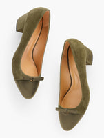 Isa Cut Out Pumps - Suede
