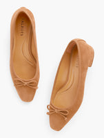 Vanessa Suede Block Heel Pumps