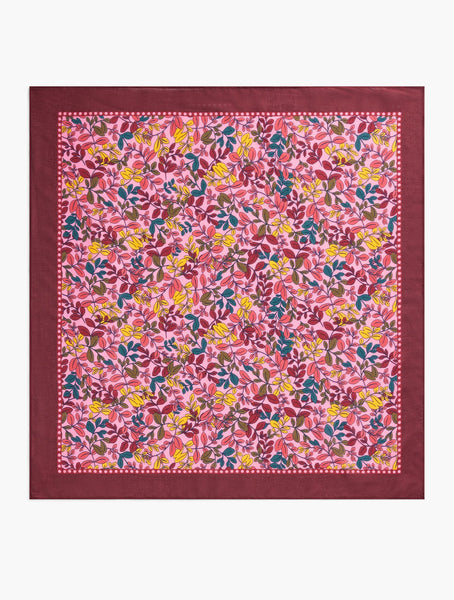 Gathered Leaves Square Scarf