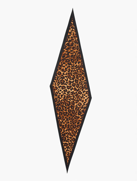 Leopard Silk Diamond Scarf
