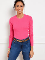 Ribbed Crewneck Sweater