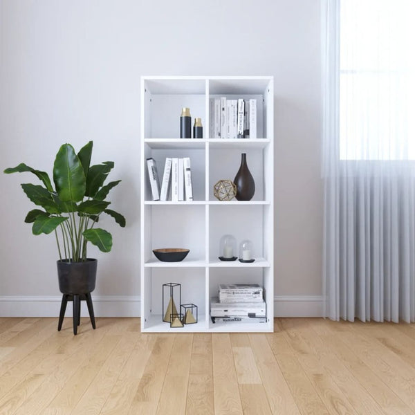 Book Cabinet/Sideboard White 26"x11.8"x51.2" Chipboard White