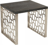Valerie Skyline Side Table Brown