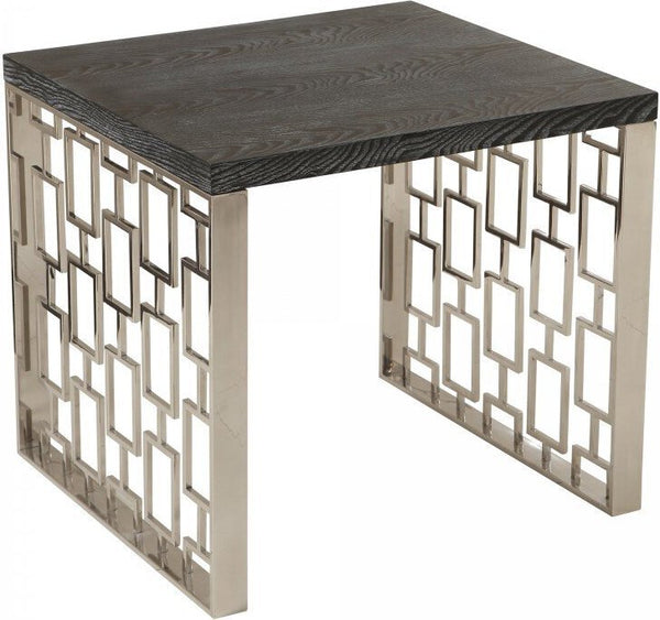 Valerie Skyline Side Table Brown