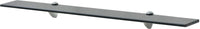 Floating Shelf Glass 31.5"x7.9" 0.3" Black