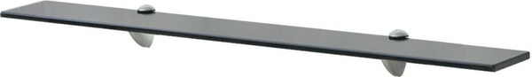 Floating Shelf Glass 31.5"x7.9" 0.3" Black