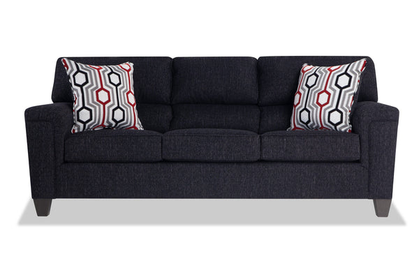 Calvin Onyx Black Sofa