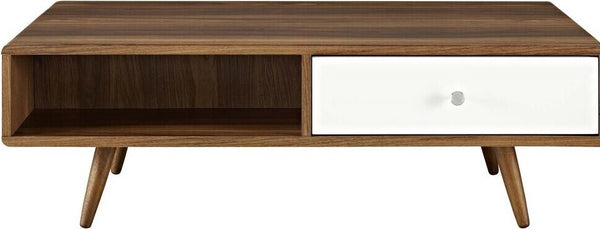 Transmit Coffee Table Walnut And White