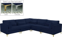 Julia Sectional Sofa 108.5 W  Navy