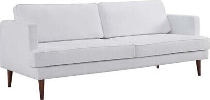 Agile Upholstered Fabric Sofa White
