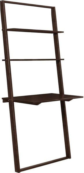 Arlington Wall Shelf with Desk Dark Cappuccino