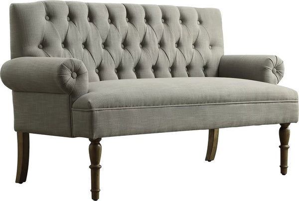 Anchig Chesterfield Settee Gray