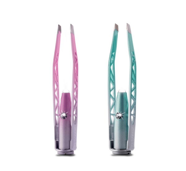 La-Tweez Illuminating Tweezers with Diamond Dust Tip Duo