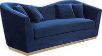 Arabella Velvet Sofa Navy