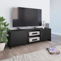 TV Cabinet Black 47.2"x11.8"x14.8" Chipboard