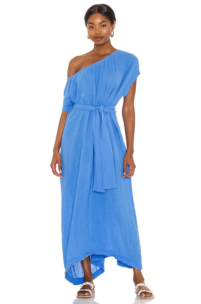 9 Seed Moonstone Off Shoulder Caftan with Belt