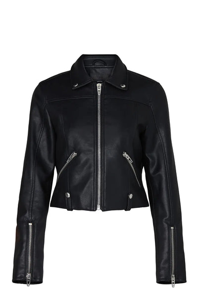 Over the Moon Faux Leather Jacket
