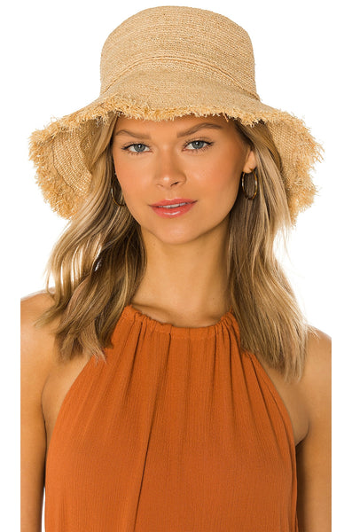 Hat Attack Packable Raffia Bucket Hat