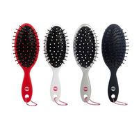Holiday Set of 4 Mini Key Chain Hair Brusher