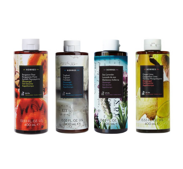 KORRES Jumbo Hydrating Shower Gel 4-Piece Collection