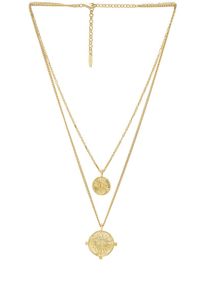 Luv AJ x REVOLVE The Double Coin Charm Necklace