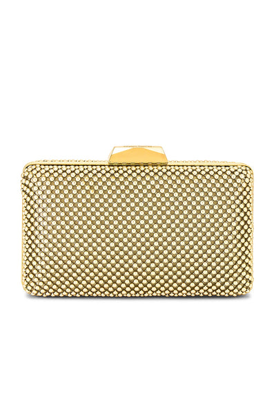 olga berg Natasha Ball Mesh Clutch