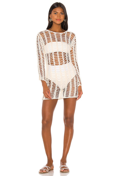 superdown Miranda Crochet Mini Dress