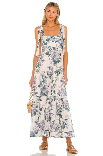 Zimmermann Cassia Tie Shoulder Dress