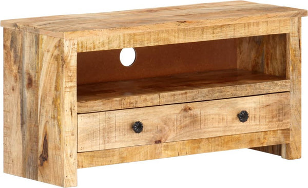 TV Cabinet 31.1"x11.8"x15.7" Rough Mango Wood
