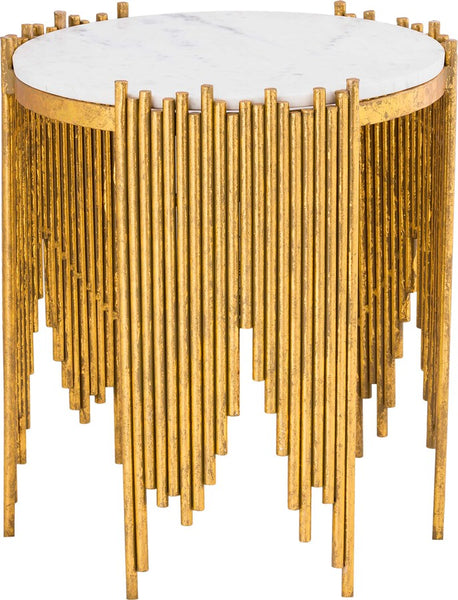 Waterfall Side Table Gold