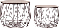Coffee Table 2 pcs Copper